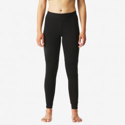 Legginsy trekkingowe damskie Forclaz MT500 merino. Czarne legginsy damskie FORCLAZ, bez wzorów, z dzianiny. Za 179.99 zł.