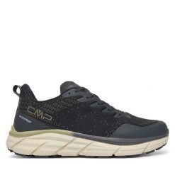 Trekkingi CMP. Niebieskie buty zimowe męskie CMP, bez wzorów, bez obcasa, bez zapięcia. Za 369.99 zł.