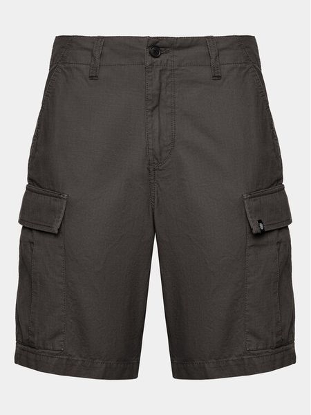 Element Szorty materiałowe Legion Cargo ELYWS00103 Czarny Regular Fit. Czarne szorty męskie Element, bez wzorów, z bawełny. Za 329.99 zł.