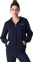 Champion Bluza damska Champion Full Zip Hoodie granatowa 117531 BS501 XS. Bluzy damskie Champion, xs, bez wzorów, bez ramiączek, bez kaptura. Za 249.11 zł.