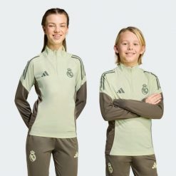 Bluza treningowa Real Madryt Tiro 25 Competition. Zielone bluzy damskie Adidas, bez wzorów, z dresówki, sportowe, bez ramiączek, bez kaptura. Za 279.00 zł.