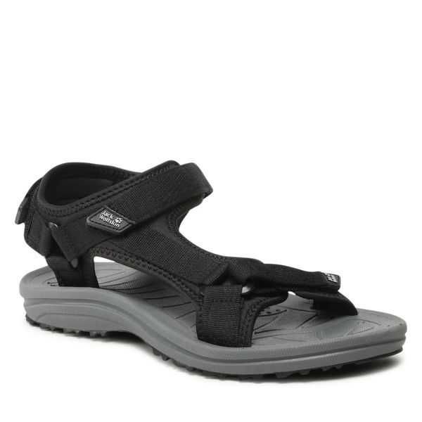 Sandały Jack Wolfskin. Czarne buty sportowe męskie Jack Wolfskin, bez wzorów, bez zapięcia. Za 190.99 zł.