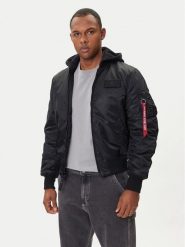 Alpha Industries Kurtka bomber MA-1 Zip Hood Back Print 128113 Czarny Regular Fit. Czarne kurtki męskie Alpha Industries, m, bez wzorów, z syntetyku, bez kaptura. Za 689.99 zł.