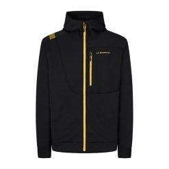 Bluza wspinaczkowa męska LaSportiva Mood Hoody. Czarne bluzy męskie La Sportiva, m, bez wzorów, bez ramiączek, bez kaptura. Za 426.20 zł.