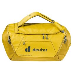 Torba podróżna plecak Deuter Aviant Duffel Pro 90 L składana. Żółte plecaki męskie Deuter, bez wzorów, z materiału, wakacyjne. Za 628.90 zł.