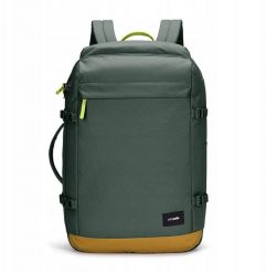 Plecak turystyczny Pacsafe GO Carry-on Backpack 44L jet spruce green. Zielone plecaki męskie Pacsafe, bez wzorów. Za 529.23 zł.