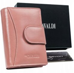 Portfel damski 4U Cavaldi RD-09-GCL j. różowy. Czerwone portfele damskie 4U Cavaldi, ze skóry. Za 69.99 zł.