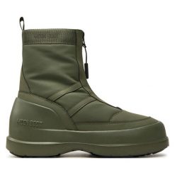 Śniegowce Moon Boot. Brązowe śniegowce damskie Moon Boot, bez zapięcia. Za 809.99 zł.