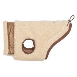 Płaszcz Sherpa dla psa HV Polo Charlotte. Brązowe płaszcze damskie HV POLO, l, bez wzorów, eleganckie, bez kołnierzyka, bez kaptura. Za 364.00 zł.