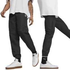 Spodnie sportowe dresowe męskie Puma FD Classics Cargo. Czarne spodnie sportowe męskie Puma, m, bez wzorów, z dresówki. Za 119.00 zł.