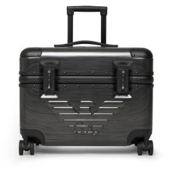 Walizka kabinowa Emporio Armani. Szare walizki damskie Emporio Armani, bez wzorów. Za 1,744.00 zł.