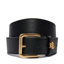 Pasek Damski LAUREN RALPH LAUREN. Czarne paski damskie Lauren Ralph Lauren, bez wzorów. Za 359.99 zł.