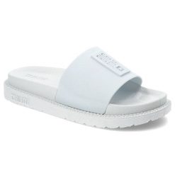 Białe Klapki Big Star Modne Buty Na Lato. Białe klapki damskie BIG STAR, na lato, bez wzorów, z materiału, retro, bez obcasa, bez zapięcia. Za 89.99 zł.