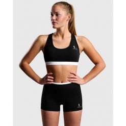 Stanik Fitness Pro 2.0 - Czarny. Czarne bielizna sportowa damska NORDICDOTS, m, bez wzorów, z elastanu. Za 150.00 zł.