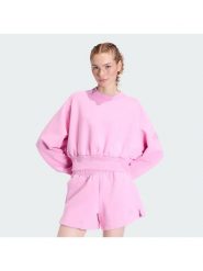 Adidas Bluza Soft Lux KA7016 Różowy Loose Fit. Czerwone bluzy damskie Adidas, s, bez wzorów, z syntetyku, bez ramiączek, bez kaptura. Za 278.99 zł.