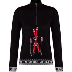 Sweter NEWLAND MAZ. Czarne swetry nierozpinane damskie Newland, bez wzorów, z wełny, vintage, bez kołnierzyka, bez ramiączek. Za 620.00 zł.