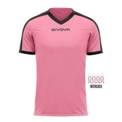 Koszulka piłkarska dla dorosłych Givova Revolution Interlock. Czarne bluzki damskie Givova, s, bez wzorów, sportowe, bez kołnierzyka, bez ramiączek. Za 159.99 zł.