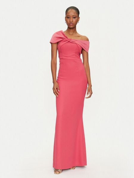 Marciano Guess Sukienka wieczorowa 5GGK11 7300A Koralowy Slim Fit. Pomarańczowe sukienki damskie Marciano Guess, z aplikacjami, z syntetyku, wizytowe, bez kołnierzyka, bez ramiączek. Za 799.99 zł.