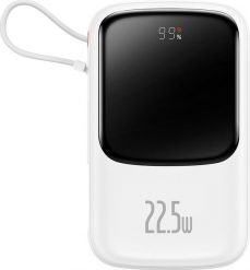 Powerbank Baseus Qpow 22.5W USB-C 10000mAh Biały. Białe powerbanki Baseus. Za 146.00 zł.