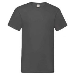 Koszulka Unisex Dla Dorosłych Z Dekoltem W Szpic. Brązowe bluzki damskie fruit of the loom, l, bez wzorów, sportowe, bez kołnierzyka, bez ramiączek. Za 39.99 zł.