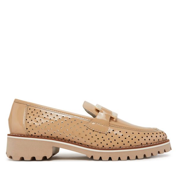 Półbuty Ara. Brązowe półbuty damskie Ara, bez wzorów, bez obcasa, na płaskiej podeszwie, bez zapięcia. Za 279.99 zł.