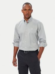 BOSS Koszula Ricoplus_M 50565626 Szary Regular Fit. Szare koszule męskie Boss, m, bez wzorów, z bawełny, bez kołnierzyka, bez ramiączek. Za 449.99 zł.