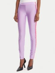 Versace Jeans Couture Legginsy 79HAC114 N0008 Fioletowy Slim Fit. Fioletowe legginsy damskie Versace Jeans Couture, bez wzorów, z jeansu. Za 589.99 zł.