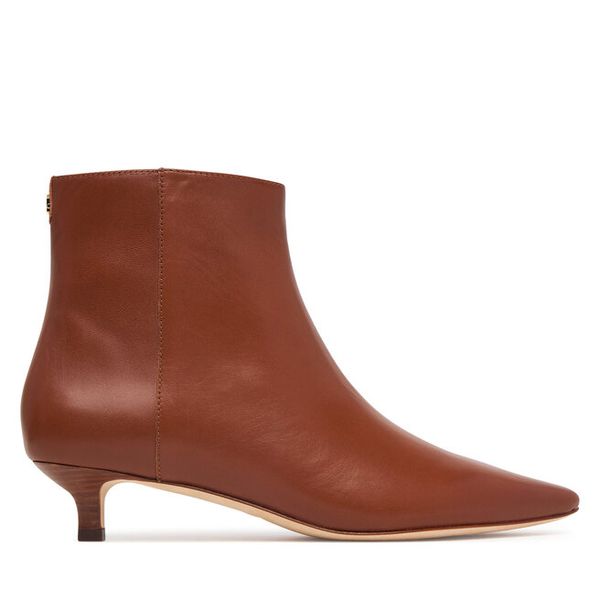 Botki LAUREN RALPH LAUREN. Brązowe botki damskie Lauren Ralph Lauren, bez wzorów, bez obcasa, na szpilce, bez zapięcia. Za 949.99 zł.
