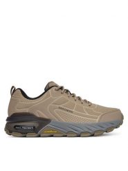 Skechers Trekkingi Max Protect 237672 TPBK Brązowy. Brązowe buty zimowe męskie Skechers, bez wzorów, ze skóry, bez obcasa, bez zapięcia. Za 359.99 zł.