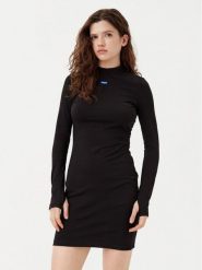 HUGO Sukienka codzienna Nilla 50531138 Czarny Slim Fit. Czarne sukienki damskie Hugo, na co dzień, s, bez wzorów, z bawełny, bez kołnierzyka, bez ramiączek, proste. Za 249.99 zł.