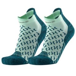 Skarpety trekking kobieta Therm-ic Outdoor UltraCool Ankle Lady wysokosc kostki. Zielone skarpetki damskie THERM-IC, bez wzorów, z materiału. Za 73.00 zł.