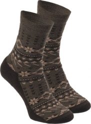 FITANU Damskie skarpety wysokie Fitanu Norwocksm000280429 chocolate scandinavian print rozmiar 35-38. Czarne skarpetki damskie FITANU, bez wzorów. Za 69.98 zł.