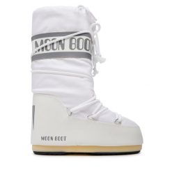 Śniegowce Moon Boot. Białe śniegowce damskie Moon Boot, z nylonu, bez zapięcia. Za 899.99 zł.