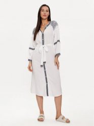 Melissa Odabash Sukienka letnia Ally Biały Regular Fit. Białe sukienki damskie Melissa Odabash, na lato, xl, bez wzorów, z wiskozy, bez kołnierzyka, bez ramiączek. Za 1,049.00 zł.
