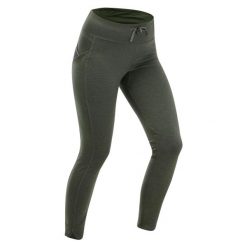 Legginsy turystyczne damskie Quechua NH100. Czarne legginsy damskie QUECHUA, bez wzorów, z elastanu. Za 99.99 zł.