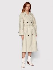 Samsøe Samsøe Trencz Belle F22200005 Beżowy Regular Fit. Brązowe płaszcze damskie Samsøe & Samsøe, s, bez wzorów, z bawełny, bez kołnierzyka, bez kaptura. Za 1,799.00 zł.