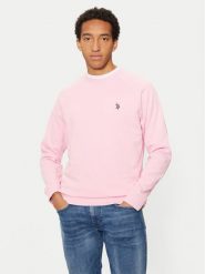 U.S. Polo Assn. Bluza MUP1859 Różowy Regular Fit. Czerwone bluzy męskie U.S. Polo Assn., m, bez wzorów, z bawełny, bez ramiączek, bez kaptura. W wyprzedaży za 169.99 zł.