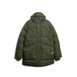 Kurtka puchowa Superdry Expedition. Zielone kurtki męskie Superdry, m, bez wzorów, z puchu, bez kaptura. Za 721.95 zł.