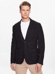 Guess Marynarka Tyron M3GN09 WES00 Czarny Regular Fit. Czarne marynarki męskie Guess, l, z aplikacjami, z lyocellu, bez kołnierzyka, bez ramiączek. Za 539.99 zł.