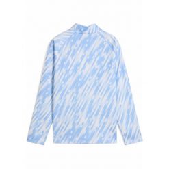 Młodzieżowa bluza przedmeczowa z zamkiem 1/4 Manchester City PUMA. Niebieskia bluzy damskie Puma, m, bez wzorów, młodzieżowe, bez ramiączek, bez kaptura. Za 329.00 zł.