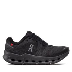 Buty do biegania On. Czarne obuwie sportowe damskie On, bez wzorów, bez zapięcia, do biegania. Za 539.99 zł.