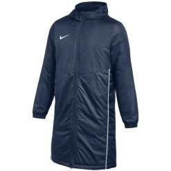 Kurtka męska Nike Therma-FIT Park granatowa. Niebieskie kurtki męskie Nike, na zimę, m, bez wzorów, z poliesteru, sportowe, z kapturem. Za 473.99 zł.