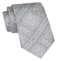 Klasyczny Krawat Męski - ALTIES - Popielaty. Szare krawaty i muchy Alties, bez wzorów, z tkaniny, eleganckie. Za 49.00 zł.
