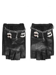 KARL LAGERFELD Rękawiczki B3W33034 Czarny. Czarne rękawiczki damskie KARL LAGERFELD, bez wzorów, ze skóry. Za 549.99 zł.