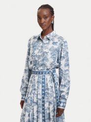 Fracomina Koszula FS26ST6020W435K5 Niebieski jasny Regular Fit. Niebieskie koszule damskie Fracomina, s, bez wzorów, z syntetyku, bez kołnierzyka, bez ramiączek. Za 539.99 zł.