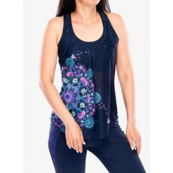 Top damski Crazy Top Break. Niebieskie topy damskie CRAZY, bez wzorów, bez kołnierzyka, bez ramiączek. Za 272.99 zł.