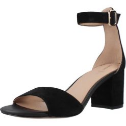 Sandały GEOX D VIRNILISA 65 S Czarny. Czarne sandały damskie Geox, bez wzorów, ze skóry, bez obcasa, bez zapięcia. Za 432.99 zł.