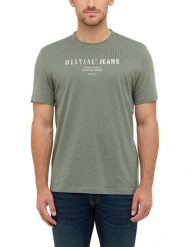Męski T-Shirt Mustang Style Austin Agave Green 1016867 6473. Zielone t-shirty męskie Mustang, m, bez wzorów, bez kołnierzyka, bez ramiączek. Za 79.99 zł.
