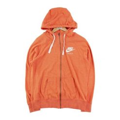 Second life - Kurtka dresowa dla kobiet w kolorze koralowym - Stan dobry. Brązowe kurtki sportowe damskie Nike, bez wzorów, z dresówki, bez ramiączek, bez kaptura. Za 97.25 zł.