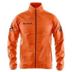 Kurtka Givova Rain Basico Fluo pomarańczowa. Brązowe kurtki męskie Givova, m, bez wzorów, sportowe, bez kaptura. Za 71.33 zł.